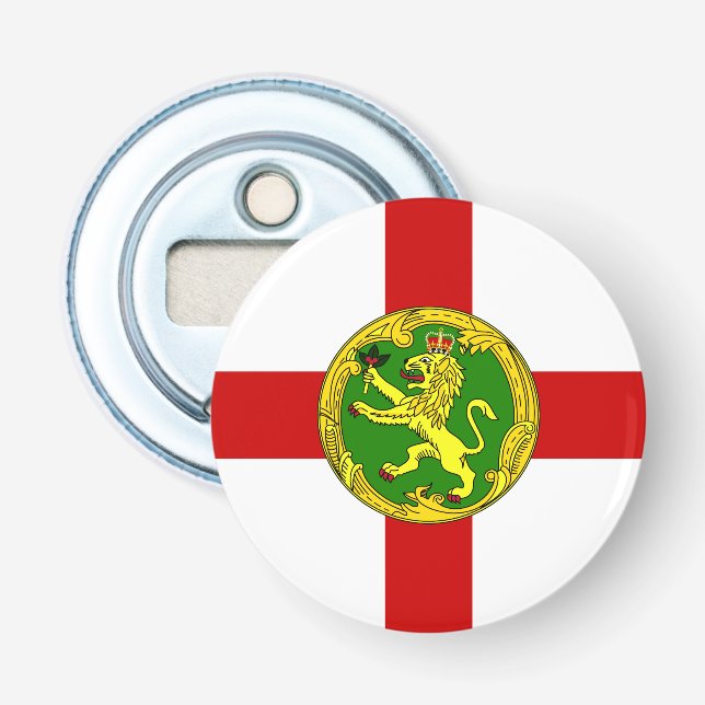 Patriotic Alderney Flag Flaschenöffner (Vorderseite)