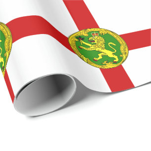 Patriotic Alderney Flag Geschenkpapier