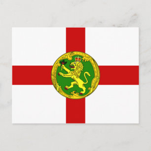 Patriotic Alderney Flag Postkarte