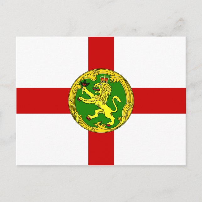 Patriotic Alderney Flag Postkarte (Vorderseite)