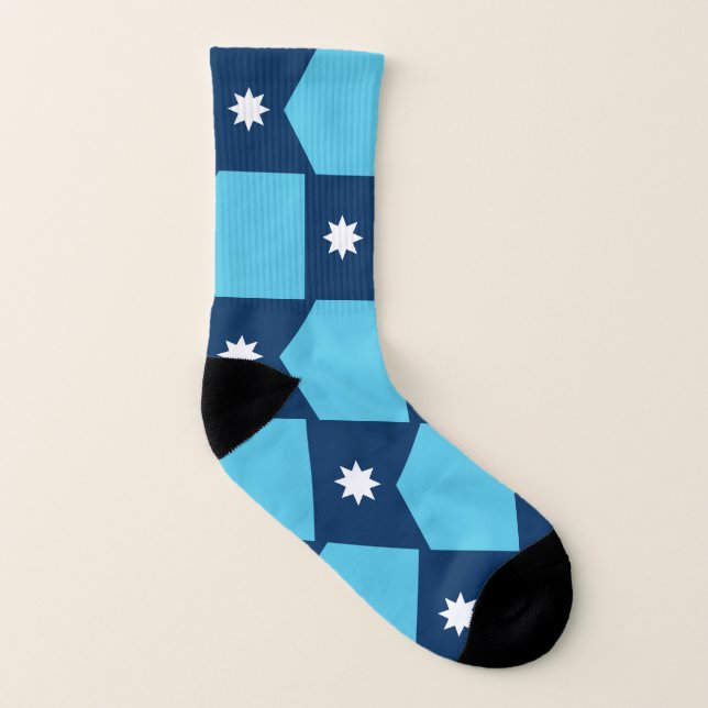 Patriotic All Over Print Socks Flag of Minnesota Socken (Links - Innen)