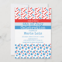 Patriotic am 4. Juli Sterne Treppen Sie auf die Sp