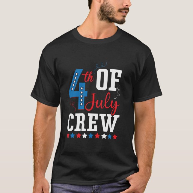 Patriotic America Flag 4. Juli Amerika T-Shirt (Vorderseite)