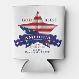 Patriotic America Star Design (v3) Dosenkühler