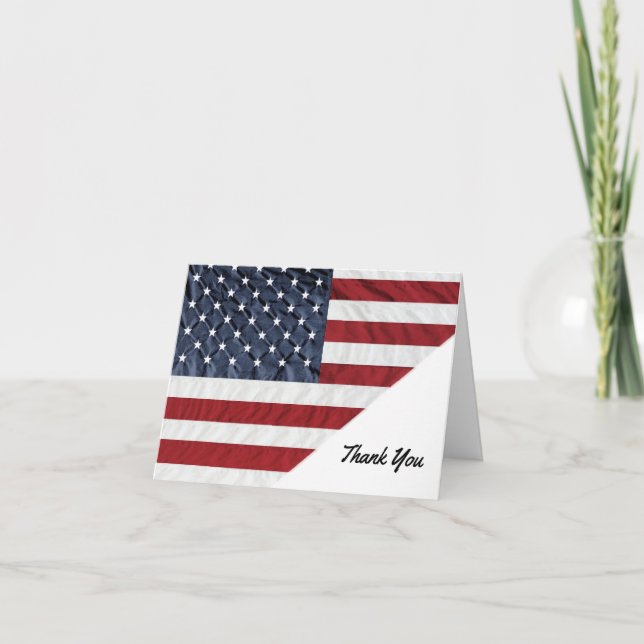 Patriotic American Danke Cards (Vorderseite)