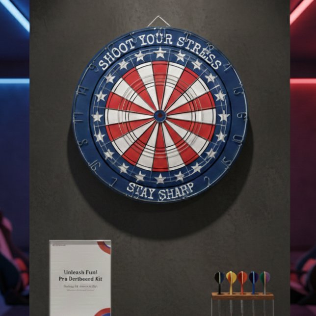 Patriotic American Dartboard Wall Art Design Dartscheibe (Von Creator hochgeladen)