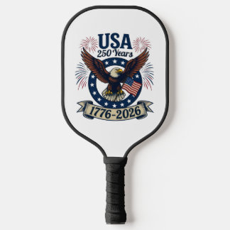 Patriotic American Eagle 250 Years 1776-2026 Pickleball Schläger