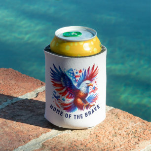 Patriotic American Eagle Red White Blue Dosenkühler
