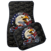 Patriotic American Eagle USA Flag Motorrad Biker