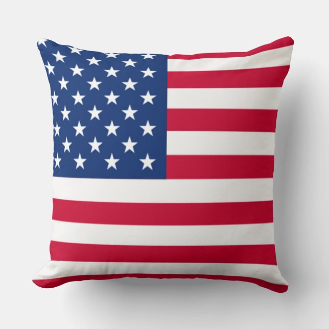 Patriotic American Flag Akzent Kissen (Vorderseite)