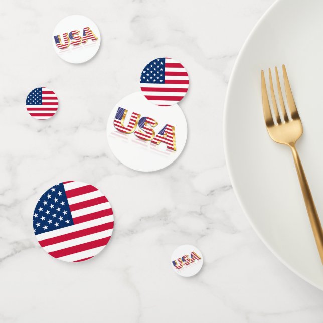 Patriotic American Flag Confetti Konfetti (Gruppe)
