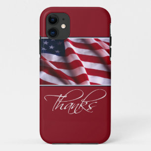 Patriotic American Flag Danke an Red Case-Mate iPhone Hülle