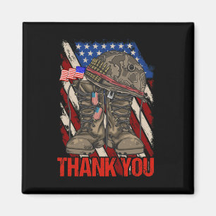 Patriotic American Flag Danke Magnet