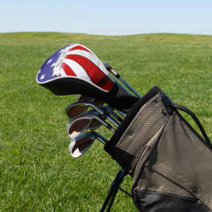 Patriotic American Flag Driver Golf Headcover