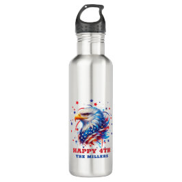 Patriotic American Flag Eagle Edelstahlflasche