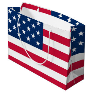 Patriotic American Flag Geschenktasche Große Geschenktüte