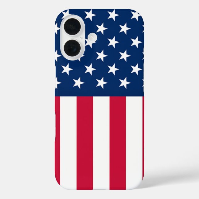 Patriotic American Flag iPhone Case (Rückseite)