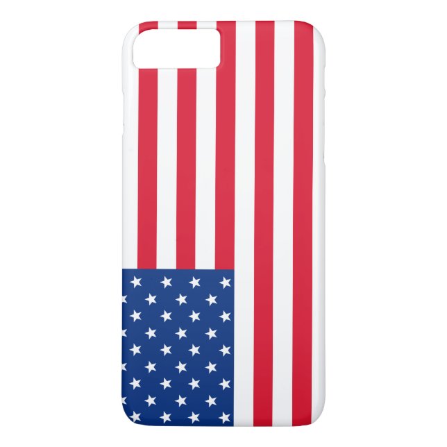 Patriotic American Flag iPhone Case (Rückseite)