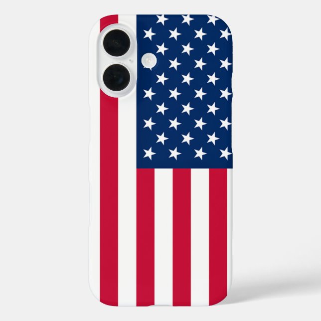 Patriotic American Flag iPhone Case (Rückseite)