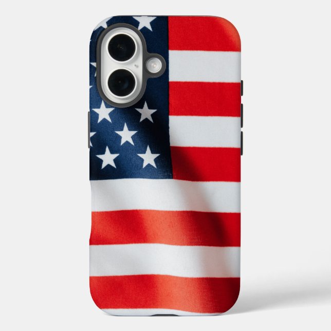 Patriotic American Flag iPhone Case - USA (Rückseite)