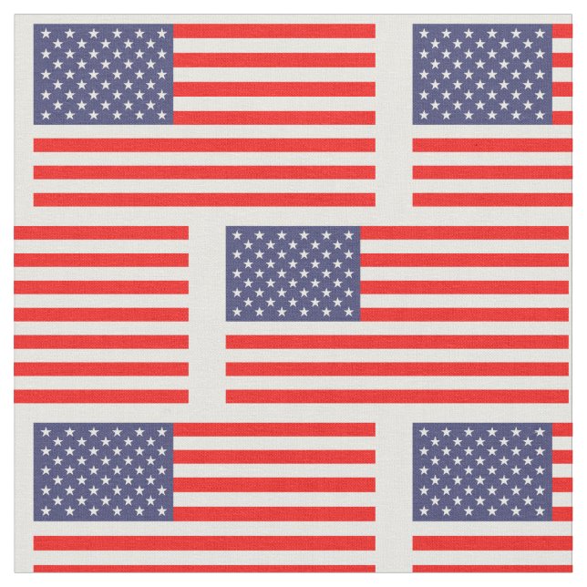 Patriotic American Flag Muster DIY Gewebe Stoff (Nahaufnahme)