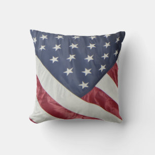 Patriotic American Flag Red White Blue Kopfkissen Kissen