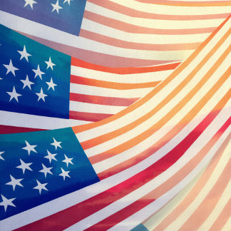 Patriotic American Flag Shower Curtain  Duschvorhang