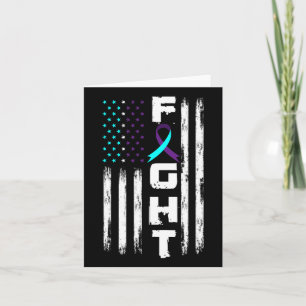 Patriotic American Flag Suicide Prevention Awar Karte