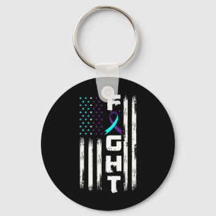Patriotic American Flag Suicide Prevention Awar Schlüsselanhänger