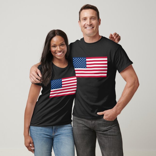 Patriotic American Flag T - Shirt (Unisex)