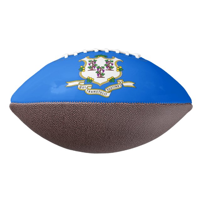 Patriotic American Football with Connecticut flag (Gedreht 270)