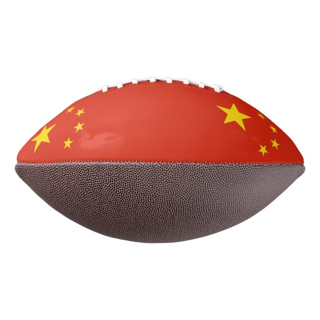 Patriotic American Football with flag of China (Gedreht 270)