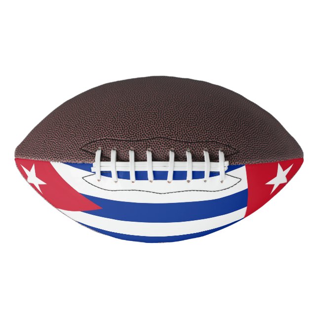 Patriotic American Football with flag of Cuba (Vorderseite)