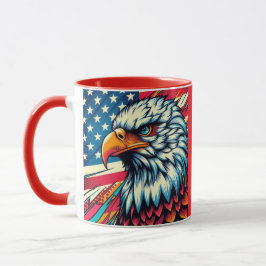   Patriotic American Mug Tasse