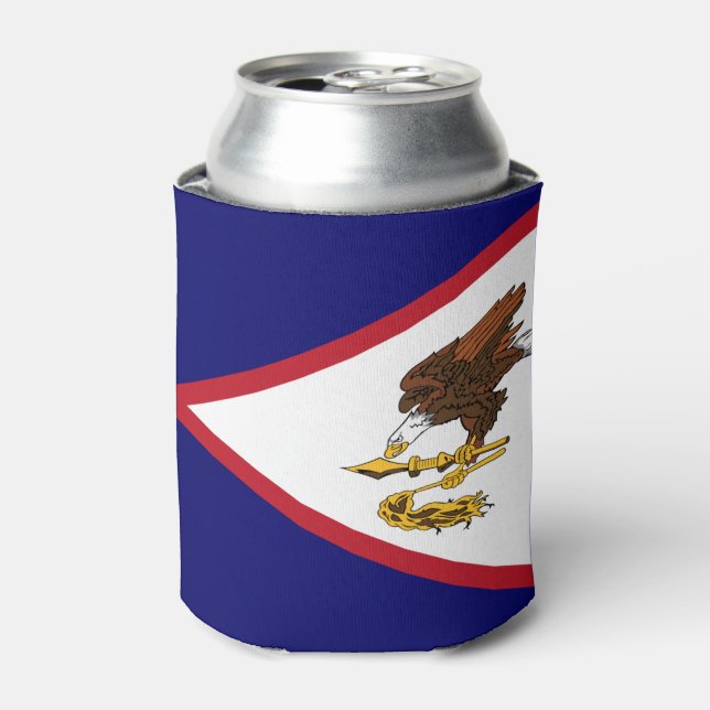 Patriotic American Samoa Flag Can Cooler Dosenkühler (Kanne Vorderseite)