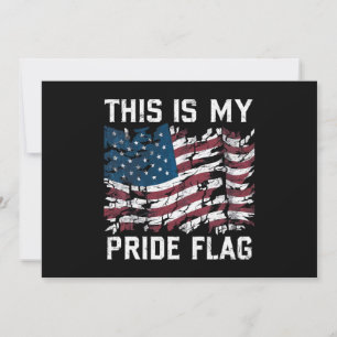 Patriotic American This is my stolz Flag USA Einladung