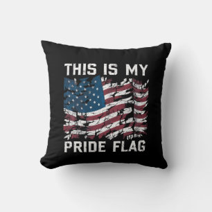 Patriotic American This is my stolz Flag USA Kissen