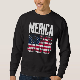 Patriotic American USA US Flag Beer 4. Juli Sweatshirt