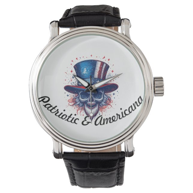 Patriotic & Americana Armbanduhr (Vorderseite)