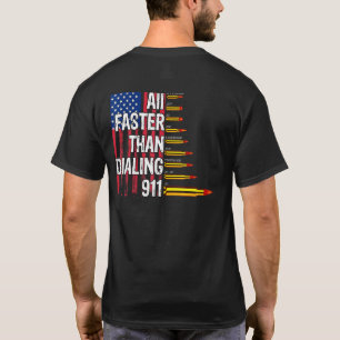Patriotic Ammo Gun Eigentümer der US-Flagge Flag F T-Shirt