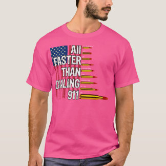 Patriotic Ammo Gun Eigentümer der US-Flagge Flag F T-Shirt