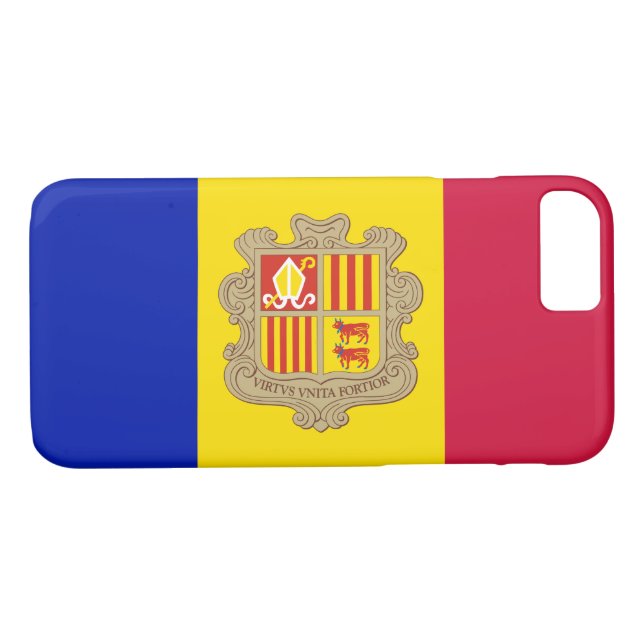 Patriotic Andorra Flag Case-Mate iPhone Hülle (Rückseite (Horizontal))