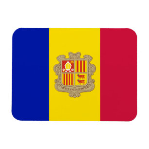 Patriotic Andorra Flag Magnet