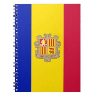 Patriotic Andorra Flag Notizblock