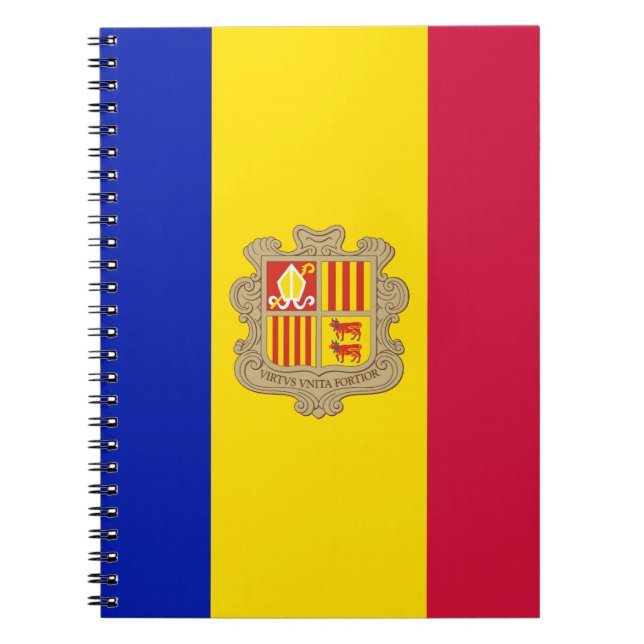 Patriotic Andorra Flag Notizblock (Vorderseite)