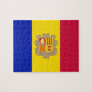 Patriotic Andorra Flag Puzzle