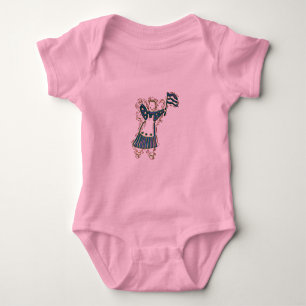 Patriotic Angel Baby Strampler