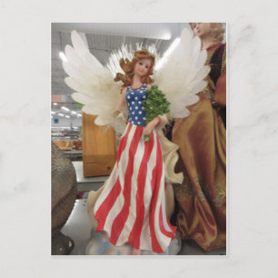 Patriotic Angel Postkarte