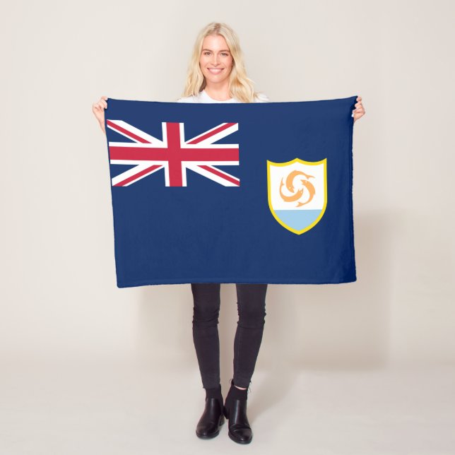 Patriotic Anguilla Flag Fleecedecke (Beispiel)