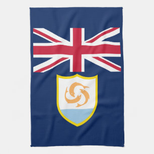 Patriotic Anguilla Flag Geschirrtuch
